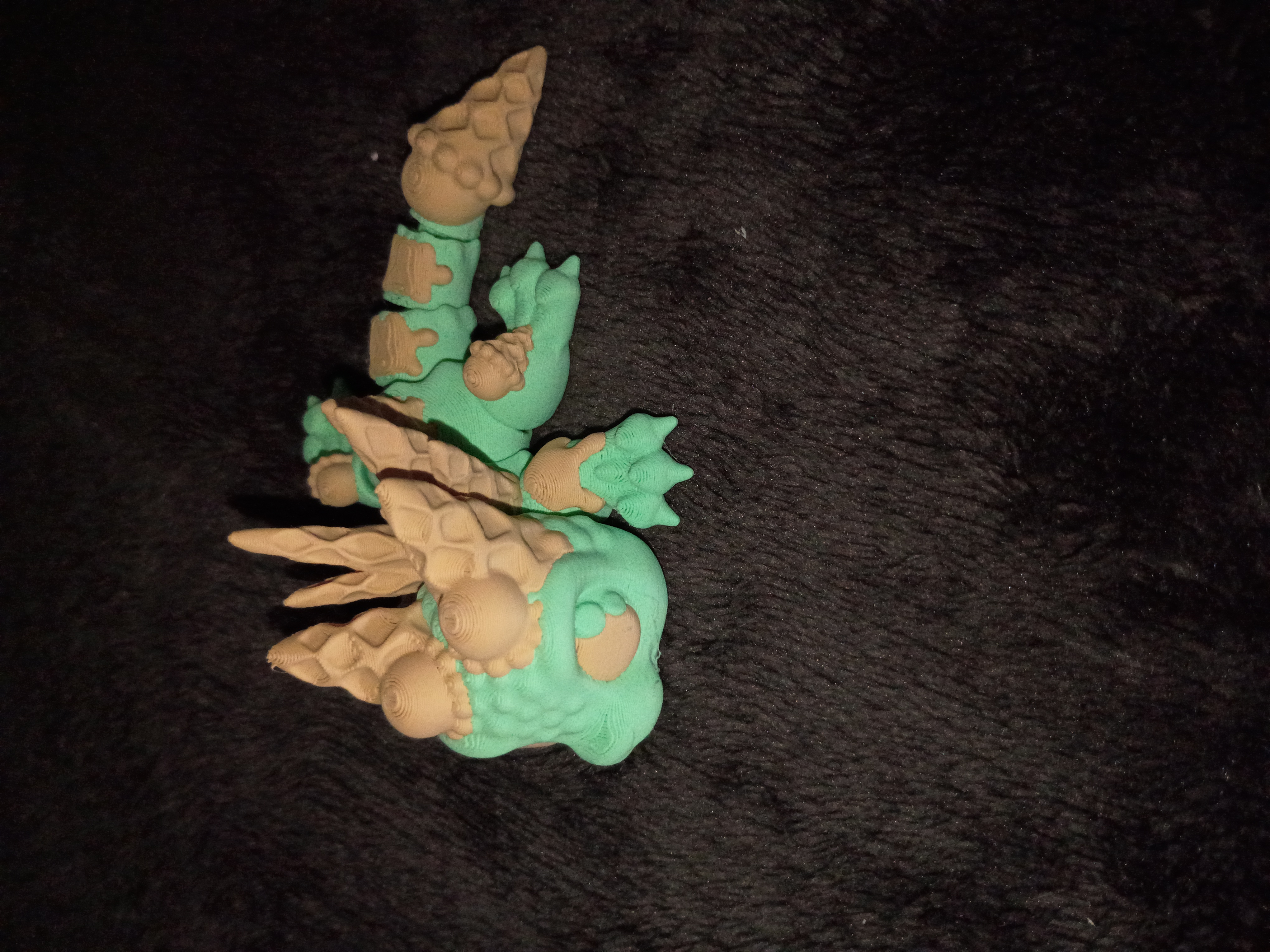 Mint & Tan Winged Dragon