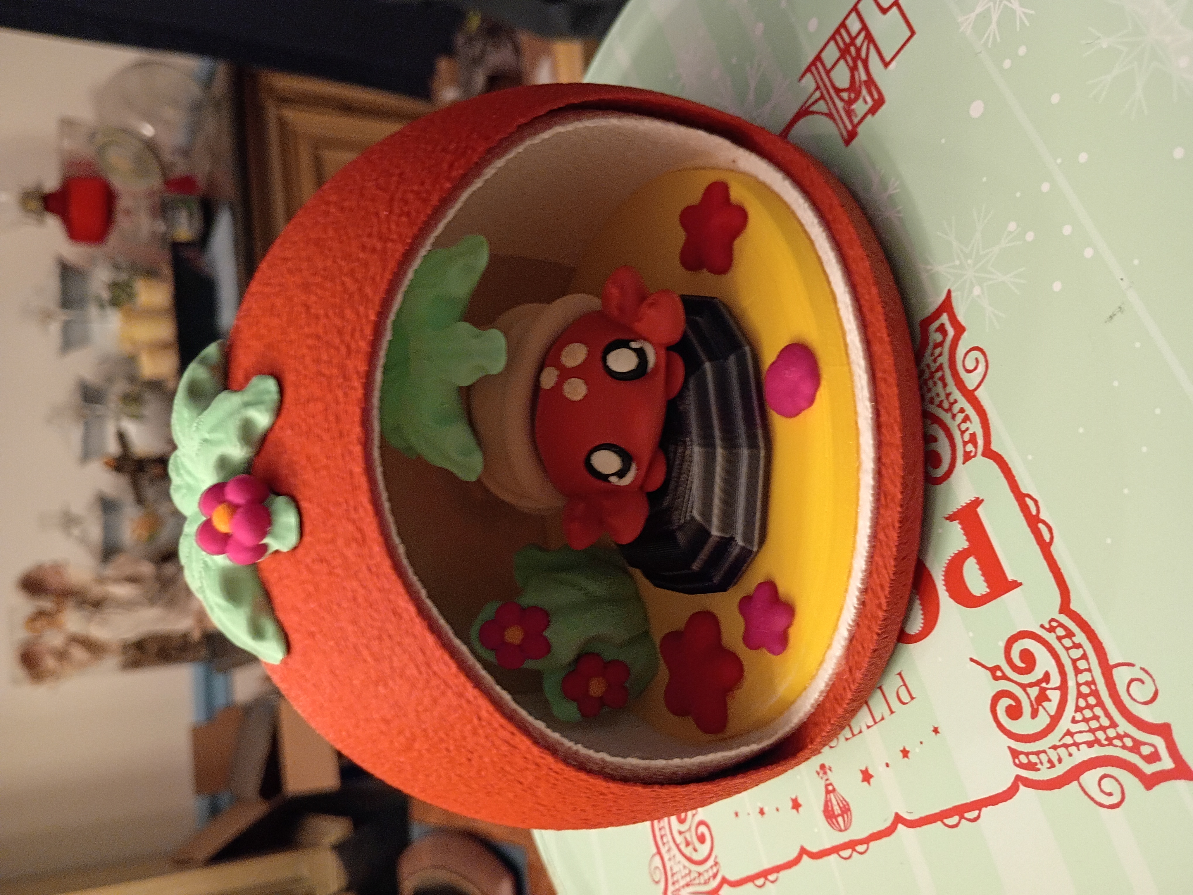 Crab in an Orange Fruit House