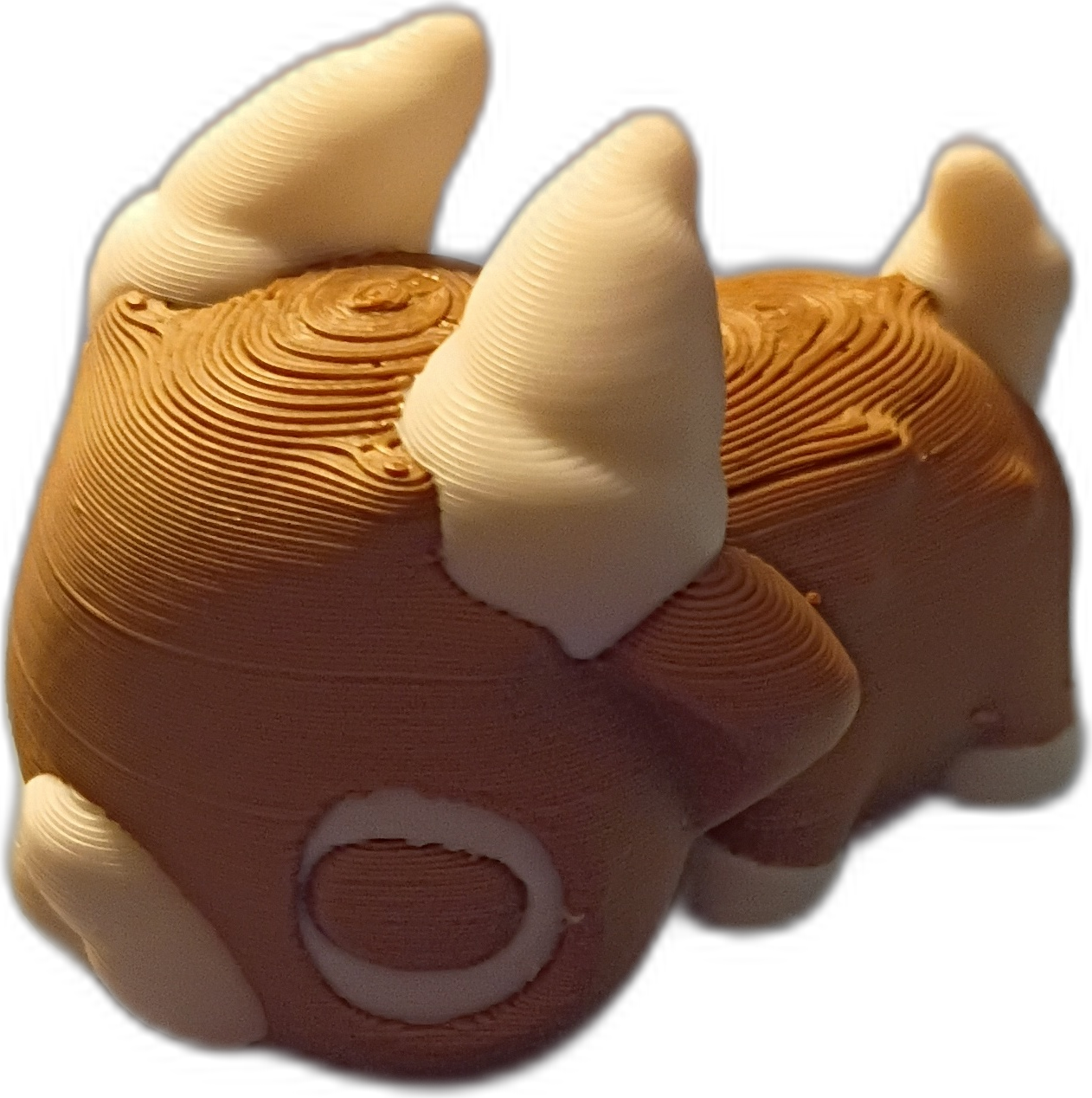Wood-Grain Bull